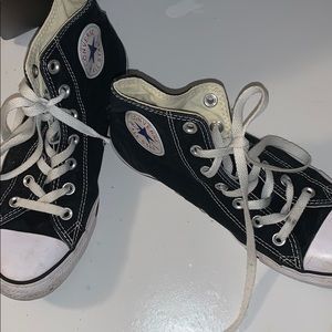 Size 8 High Top Black Converse